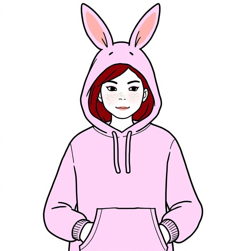 WIFEJAK bunny hoodie